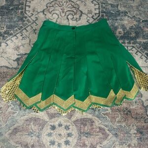 Green and Gold Women's Skirt